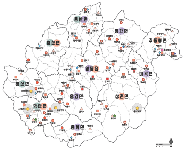 영동군 지도